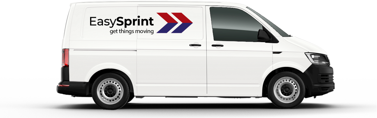 Bestelwagen van EasySprint voor sneltransport en koeriersdiensten in Antwerpen, Mechelen en heel Europa