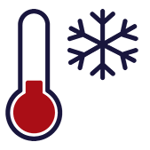 Icoon koel- en vriestransport - temperatuurgecontroleerd vervoer